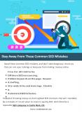 Stay Away From These Common SEO Mistakes PowerPoint PPT Presentation