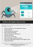 10 Ways to Get Google to Index Your Site PowerPoint PPT Presentation