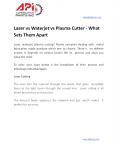 Laser vs Waterjet vs Plasma Cutter - What Sets Them Apart PowerPoint PPT Presentation