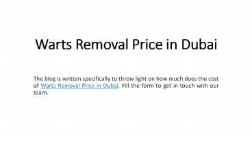 Warts Removal Price in Dubai (1)