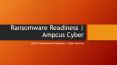 Birth of Ransomware Readiness | Cyber Security | Ampcus Cyber PowerPoint PPT Presentation