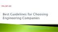 Best Guidelines for Choosing Engineering Companies PowerPoint PPT Presentation