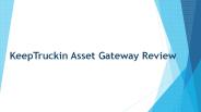 KeepTruckin Asset Gateway Tracker Review
