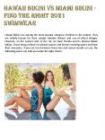 Hawaii Bikini vs Miami Bikini - Find the Right 2021 Swimwear PowerPoint PPT Presentation