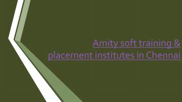 Amity soft IT education & placement institutes in Chennai