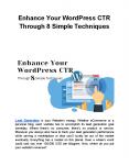 Enhance Your WordPress CTR Through 8 Simple Techniques PowerPoint PPT Presentation