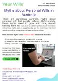 Myths about Personal Wills in Australia PowerPoint PPT Presentation