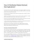 How UV Disinfection Robots Work and their Applications PowerPoint PPT Presentation