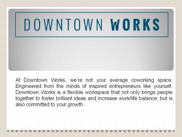 Coworking Spaces In San Diego