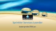 Sprinkler Services Leander