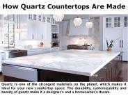 How Quartz Countertops Are Made