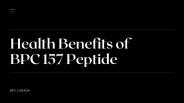 Health Benefits of bpc 157 peptide