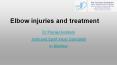 elbow injuries and treatment | Dr. Pranjal Kodkani PowerPoint PPT Presentation