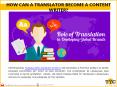 How Can A Translator Become A Content Writer? PowerPoint PPT Presentation