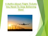 4 silly flight ticket myths busted!