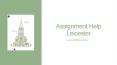 Assignment Help Leicester PowerPoint PPT Presentation