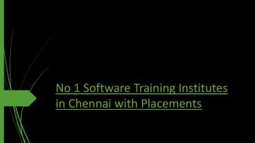 IT Training INstitute in Chennai with Gaurantee palcement