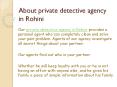 Private Detective Agency In Rohini. We provide all investigations services. PowerPoint PPT Presentation