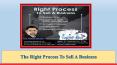 The Right Process To Sell A Business PowerPoint PPT Presentation