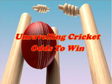 Cricket Odds Bet | Cricket Odds Checker