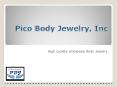 Check Your Options before Shopping for Wholesale Body Jewelry PowerPoint PPT Presentation