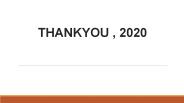 THANKYOU , 2020