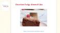 Chocolate Fudgy Almond Cake - Wholesome Bellies PowerPoint PPT Presentation