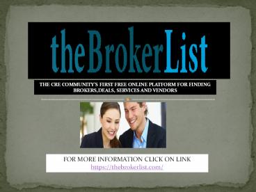 Commercial Real Estate Resources - TheBrokerList (1)