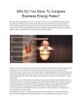 Why Do You Have To Compare Business Energy Rates? (1) PowerPoint PPT Presentation
