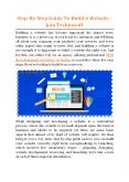 Step-By-Step Guide To Build A Website - Jain Technosoft PowerPoint PPT Presentation
