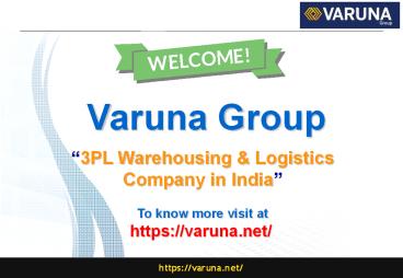 3PL Warehousing & Logistics Company in India