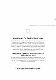 Luxury Apartments in Manayunk