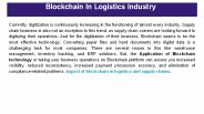 Blockchain In Logistics Industry