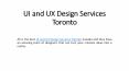 UI and UX Design Services Toronto