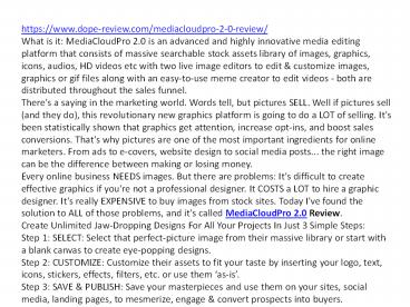 MediaCloudPro 2.0  Review