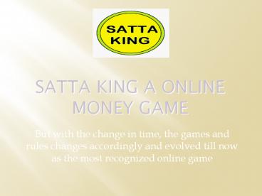 satta king number one website