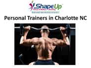 Personal Trainers in Charlotte NC