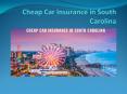 Cheap Car Insurance In South Carolina