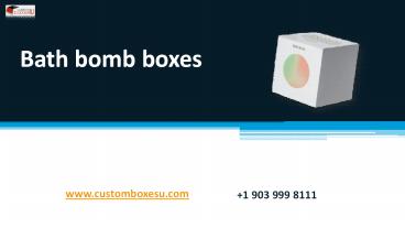 Bath bomb boxes Available in All Sizes & Shapes
