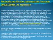 Mcafee bellen goed voor je deur
