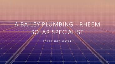 Plumbing for Solar Heater in Gold Coast