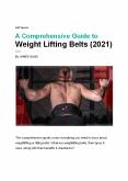 A comprehensive guide to weight lifting belt (2021) PowerPoint PPT Presentation