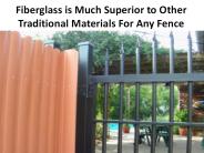 Look like many great benefits of FRP fence