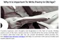 Why is writing poetry about old age relevant? PowerPoint PPT Presentation