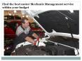 Find the best motor mechanic management service within your budget PowerPoint PPT Presentation