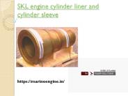 SKL engine cylinder liner and cylinder sleeve | marineengine
