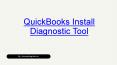 QuickBooks Install Diagnostic Tool - Download and Install PowerPoint PPT Presentation