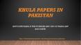Legal Services of Khula Papers in Pakistan in 2021 PowerPoint PPT Presentation