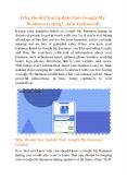 Why Should You Update Your Google My Business Listing - Jain Technosoft PowerPoint PPT Presentation
