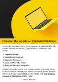 5 Important Characteristics of a Minimalist Web Design PowerPoint PPT Presentation